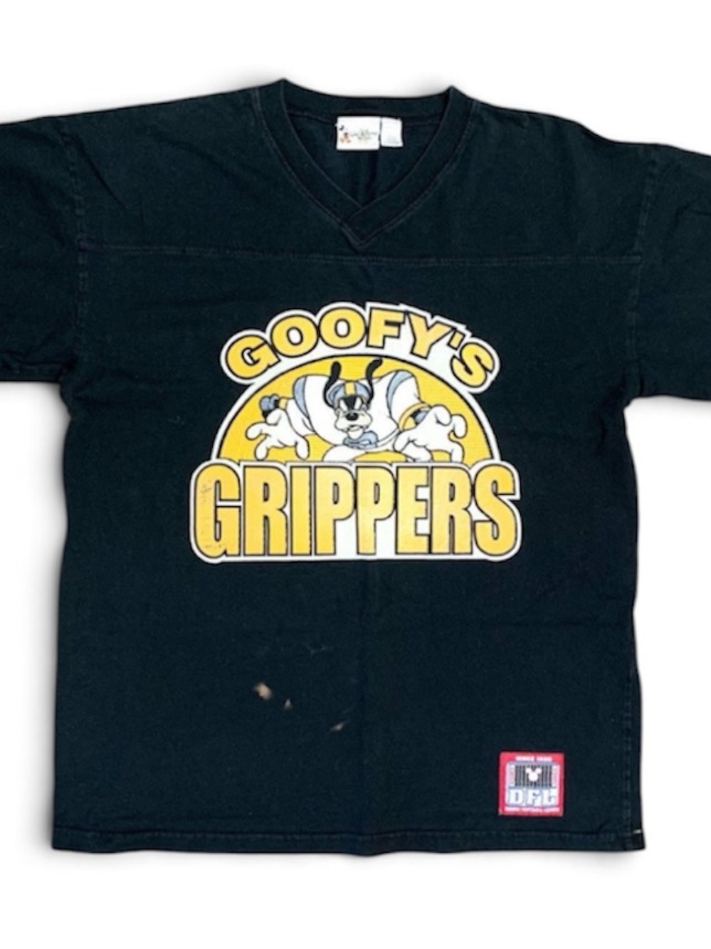 Vintage Walt Disney World Goofy’s Grippers DFL 13 Football Jersey Shirt
